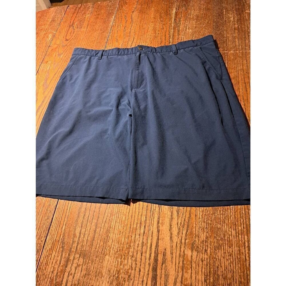Adidas Men’s Shorts Size 42 Blue Golf Casual Button Zip Belt Loops Pockets